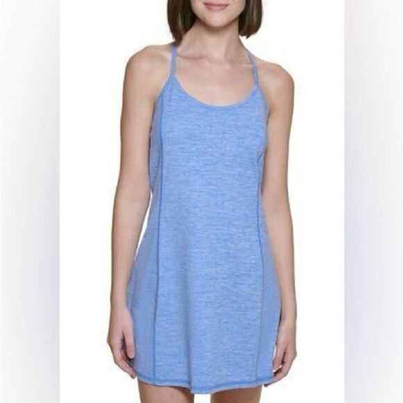 Calvin Klein Performance Women's Halter Peached Space Dye Sport Dress NWT - Picture 3 of 12